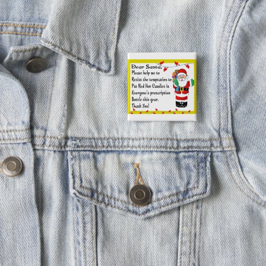 薬剤師のおもしろいなクリスマスのテーマのギフト 缶バッジ (インサイチュ)