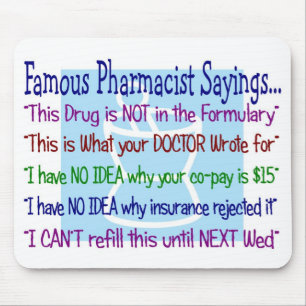 薬剤師のことわざのmousepad マウスパッド