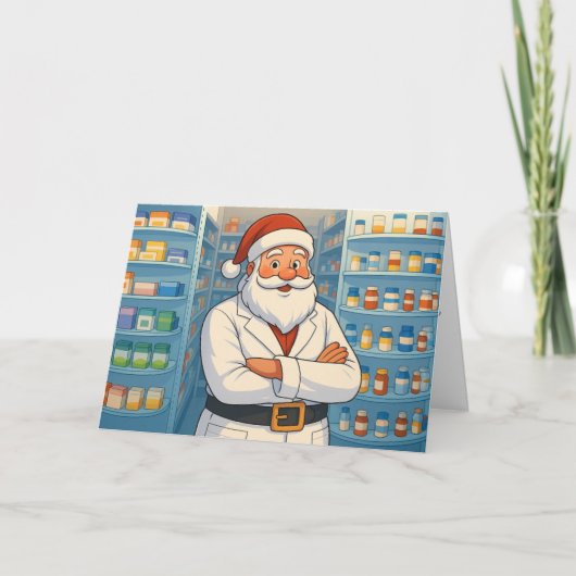 薬剤師のためのクリスマスカード（名入れ可能） カード (正面)