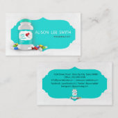 薬剤師のアクアマリン 名刺 (正面/裏面)