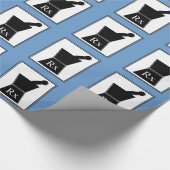 薬剤師のギフトの包装紙乳棒および乳鉢 ラッピングペーパー (角)