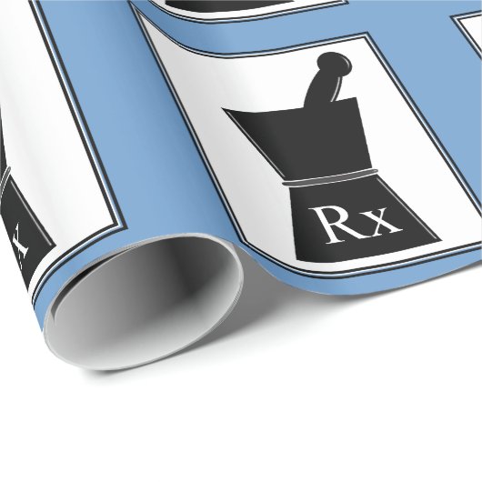 薬剤師のギフトの包装紙乳棒および乳鉢 ラッピングペーパー (ロールコーナー)