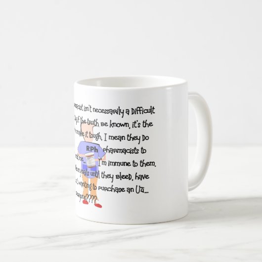 薬剤師のギフトの"精神異常の縁"のストーリーアート コーヒーマグカップ (正面右)