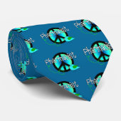 薬剤師のギフト---ピースサインのデザイン ネクタイ (ロール)