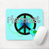 薬剤師のギフト---ピースサインのデザイン マウスパッド (マウス)
