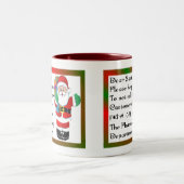 薬剤師のクリスマスのテーマのギフト ツートーンマグカップ (中央)