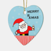 薬剤師のクリスマス セラミックオーナメント (左)