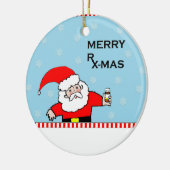 薬剤師のクリスマス セラミックオーナメント (左)