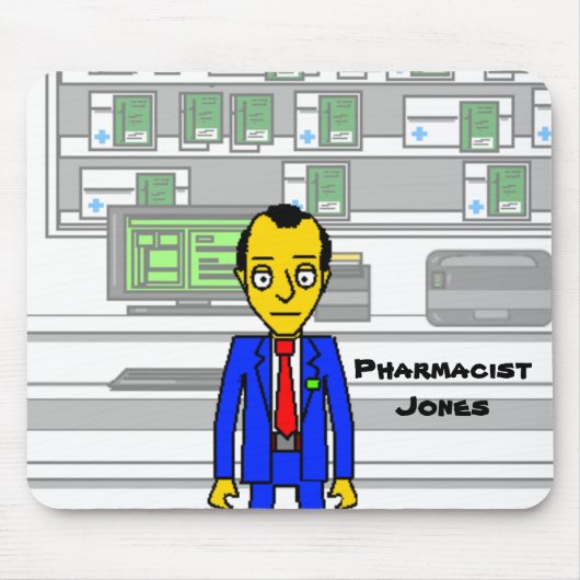 薬剤師のジョーンズのマウスパッド マウスパッド (正面)