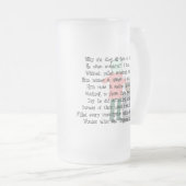 薬剤師のストーリーアートのギフト"キャンデーハートRx " フロストグラスビールジョッキ (正面右)