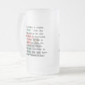 薬剤師のストーリーアートのギフト"キャンデーハートRx " フロストグラスビールジョッキ (正面左)