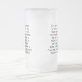 薬剤師のストーリーアートのギフト"キャンデーハートRx " フロストグラスビールジョッキ (中央)