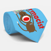 薬剤師のソックス猿のタイの青 ネクタイ (ロール)