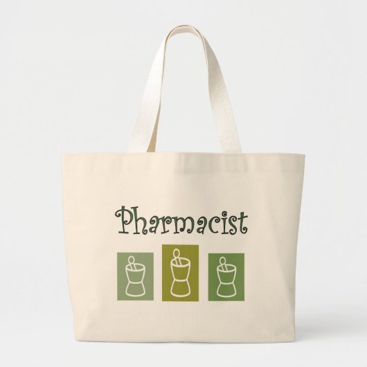 薬剤師のトートバック ラージトートバッグ (正面)