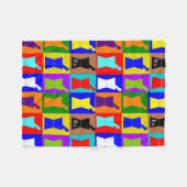 薬剤師のフリースブランケットのポップアートのデザイン フリースブランケット (正面(横))