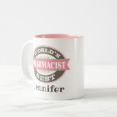 薬剤師の世最高の界 ツートーンマグカップ (正面左)