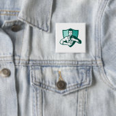 薬剤師の化学者混合乳鉢の乳棒の盾 缶バッジ (インサイチュ)