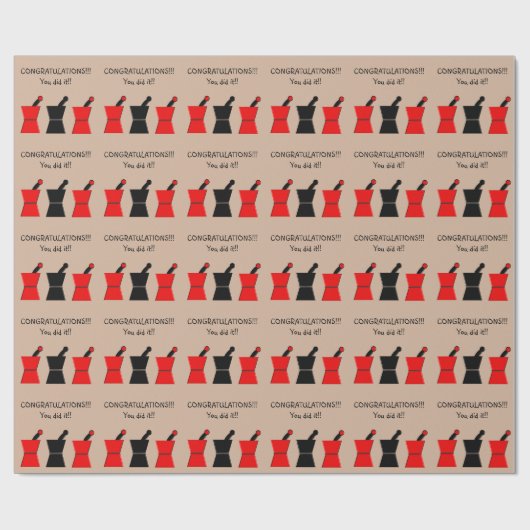 薬剤師の卒業のギフトの包装紙#9 ラッピングペーパー (フラット)