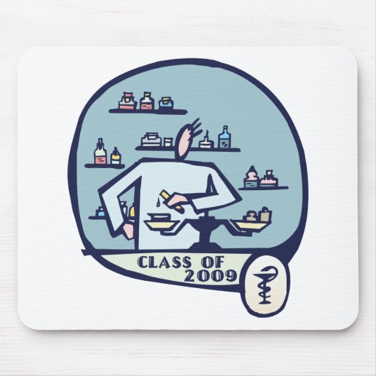 薬剤師の卒業のギフト マウスパッド (正面)