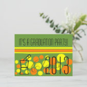 薬剤師の卒業案内書グリーン 招待状 (スタンド正面)