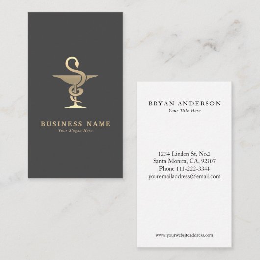 薬剤師の名刺 名刺 (正面/裏面)