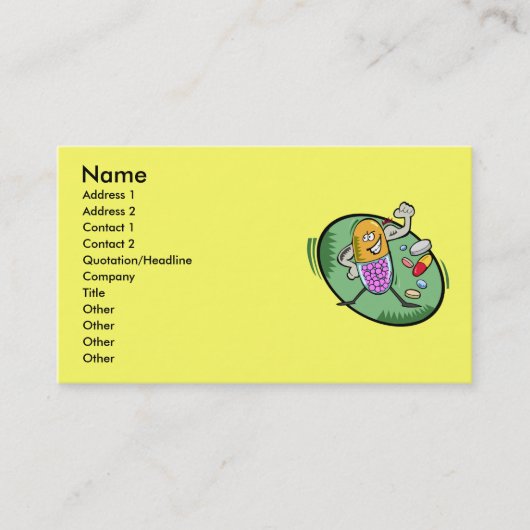 薬剤師の名刺 名刺 (正面)