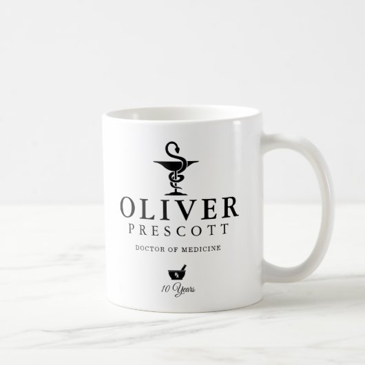 薬剤師の専門の卒業|の退職 コーヒーマグカップ (右)