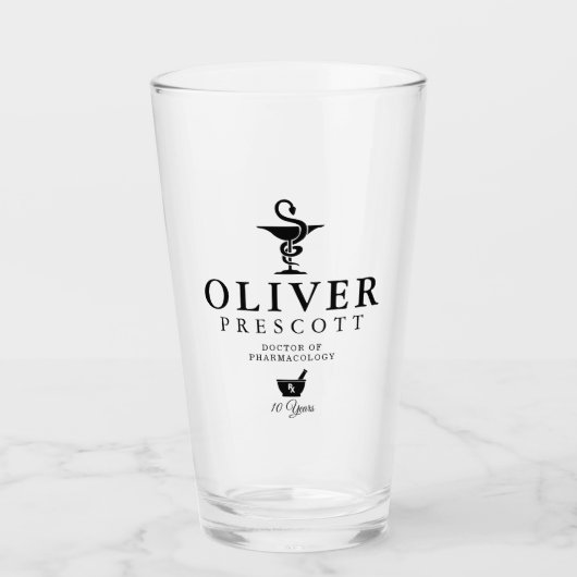薬剤師の専門の卒業|の退職 タンブラーグラス (正面)