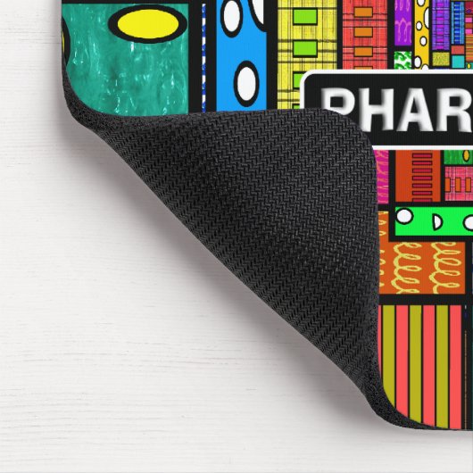 薬剤師の抽象美術のギフト マウスパッド (コーナー)