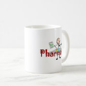 薬剤師の棒人--ギフト コーヒーマグカップ (正面右)