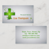 薬剤師の漢方医の薬学の栄養士 名刺 (正面/裏面)