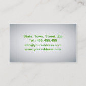 薬剤師の漢方医の薬学の栄養士 名刺 (裏面)