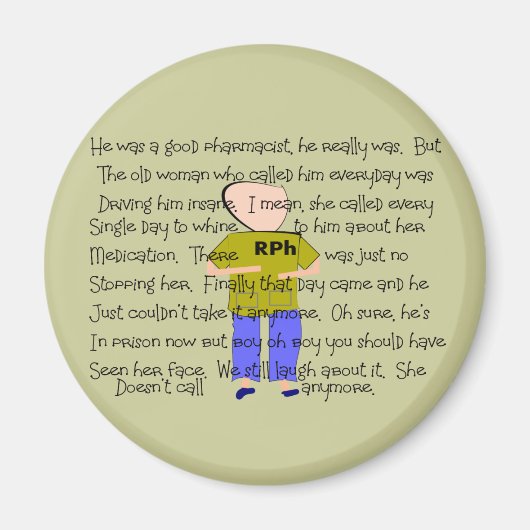 薬剤師の物語ARt "彼失ったはそれを!" マグネット (正面)