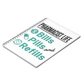 薬剤師の生活費ピルと補充 ノートブック (左側)