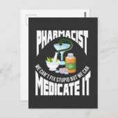 薬剤師の職業引用文医学ドクターユーモア ポストカード (正面/裏面)