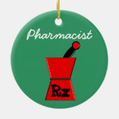 薬剤師の規定のクリスマスのオーナメント セラミックオーナメント (裏面)