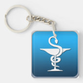 薬剤師の記号 キーホルダー (正面)