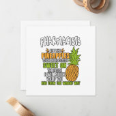 薬剤師はパイナップルのようです ノートカード (正面/裏面インサイチュ)