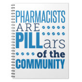 薬剤師は柱おもしろい薬局 ノートブック (正面)