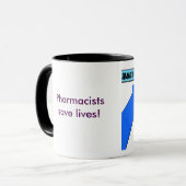 薬剤師は生命を救います! マグカップ (正面左)