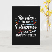 薬剤師は私の技術薬局の技術者に優れている カード (黄色い花)