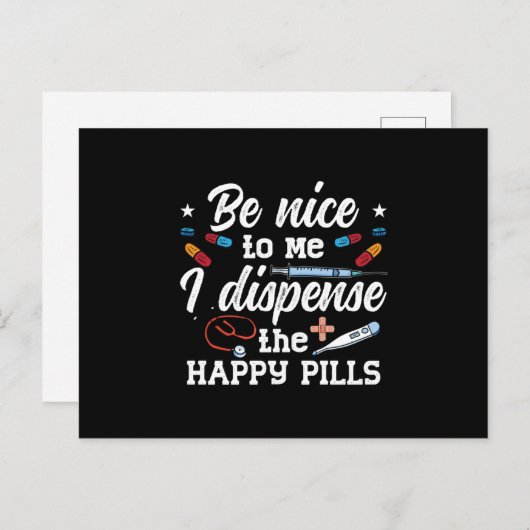 薬剤師は私の技術薬局の技術者に優れている ポストカード (正面/裏面)