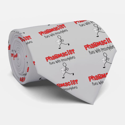 薬剤師はPrecriptionsのギフトと走ります ネクタイ (ロール)