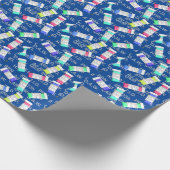 薬剤師ギフトラッピング紙略語青 ラッピングペーパー (角)