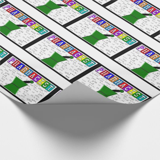 薬剤師ギフトラッピング紙省略形 ラッピングペーパー (角)