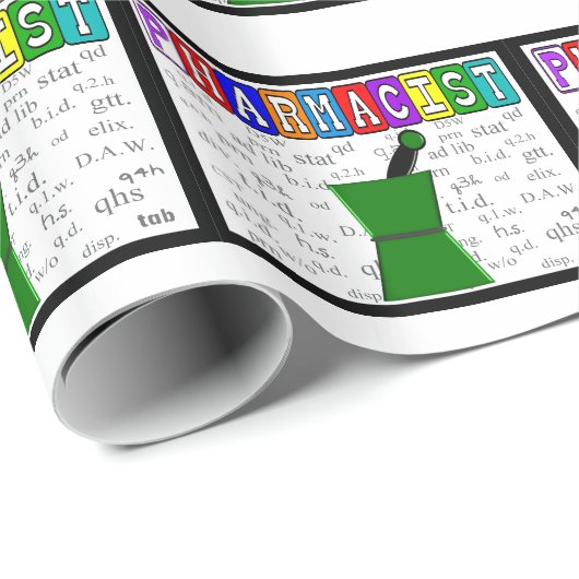 薬剤師ギフトラッピング紙省略形 ラッピングペーパー (ロールコーナー)