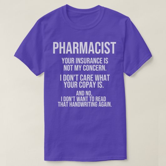 薬剤師ギフト薬局薬学院生 Tシャツ (デザイン正面)