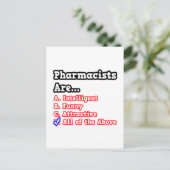 薬剤師クイズ…ジョーク ポストカード (スタンド正面)