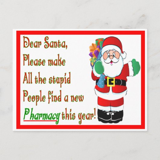 薬剤師クリスマスカード&ギフト シーズンポストカード (正面)