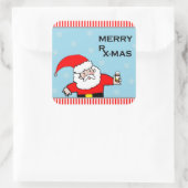 薬剤師クリスマスホリデーギフトアイディア スクエアシール (バッグ)